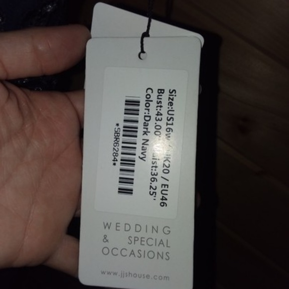 JJ's House Navy Chiffon/Lace MOB/Bridesmaid Dress - Picture 8 of 8